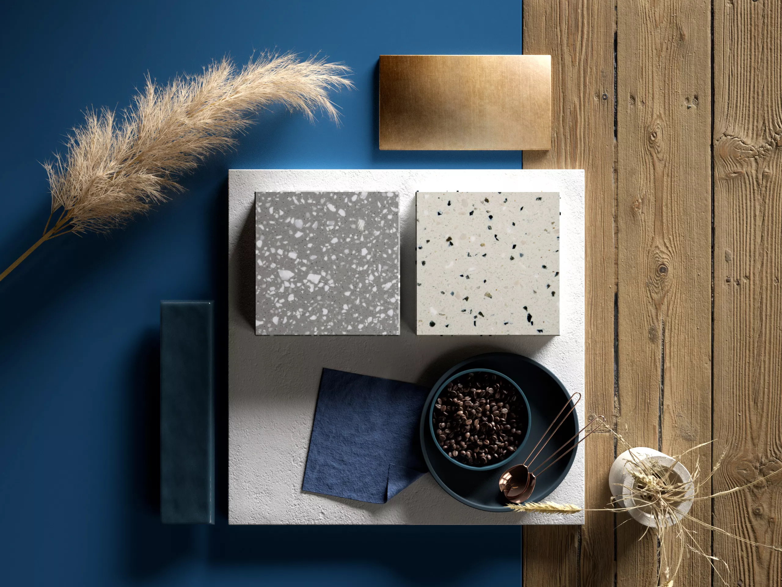 HIMACS präsentiert erstmals Terrazzo-Look mit zwei neuen Farben