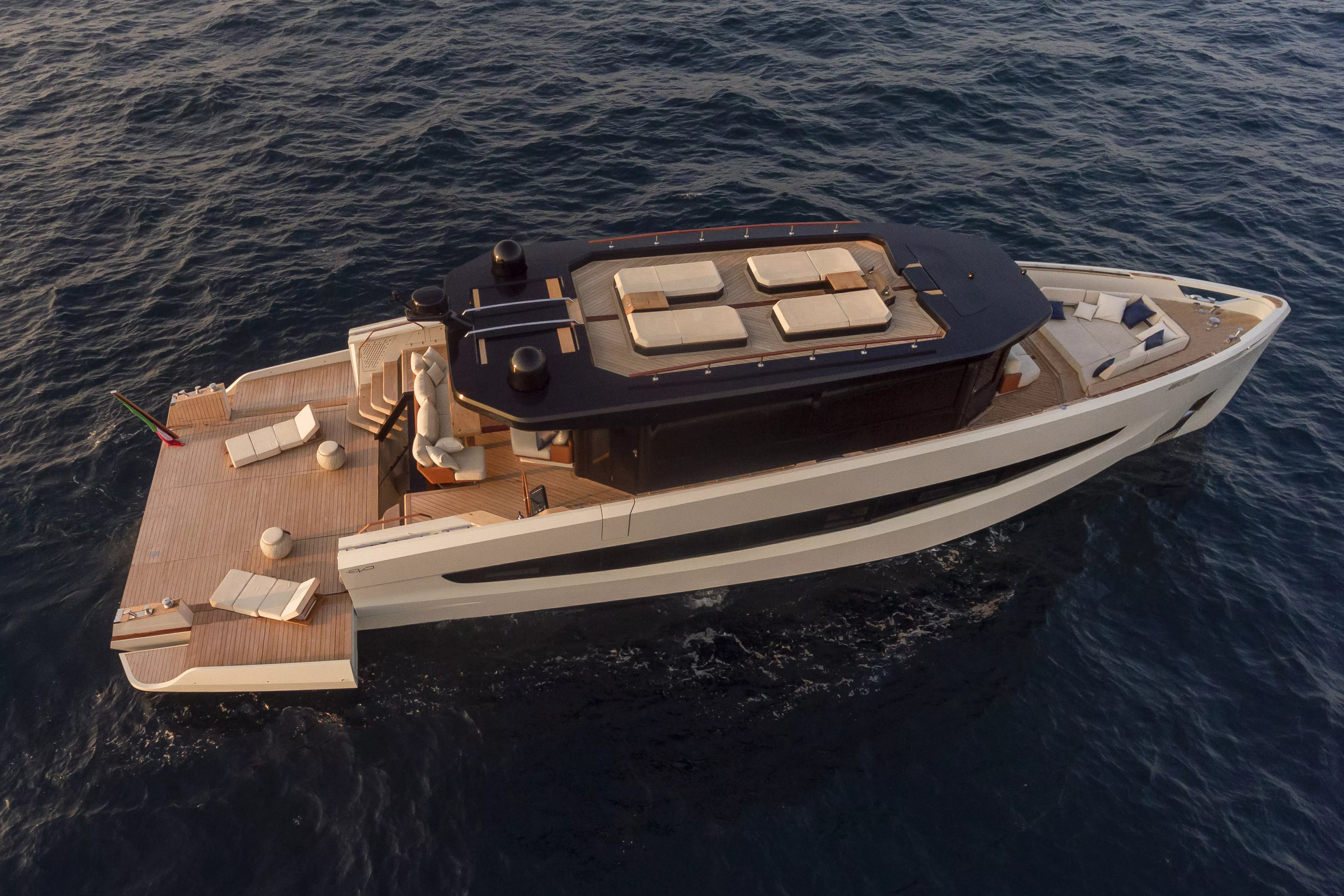 The new EVO V8 yacht opts for HIMACS