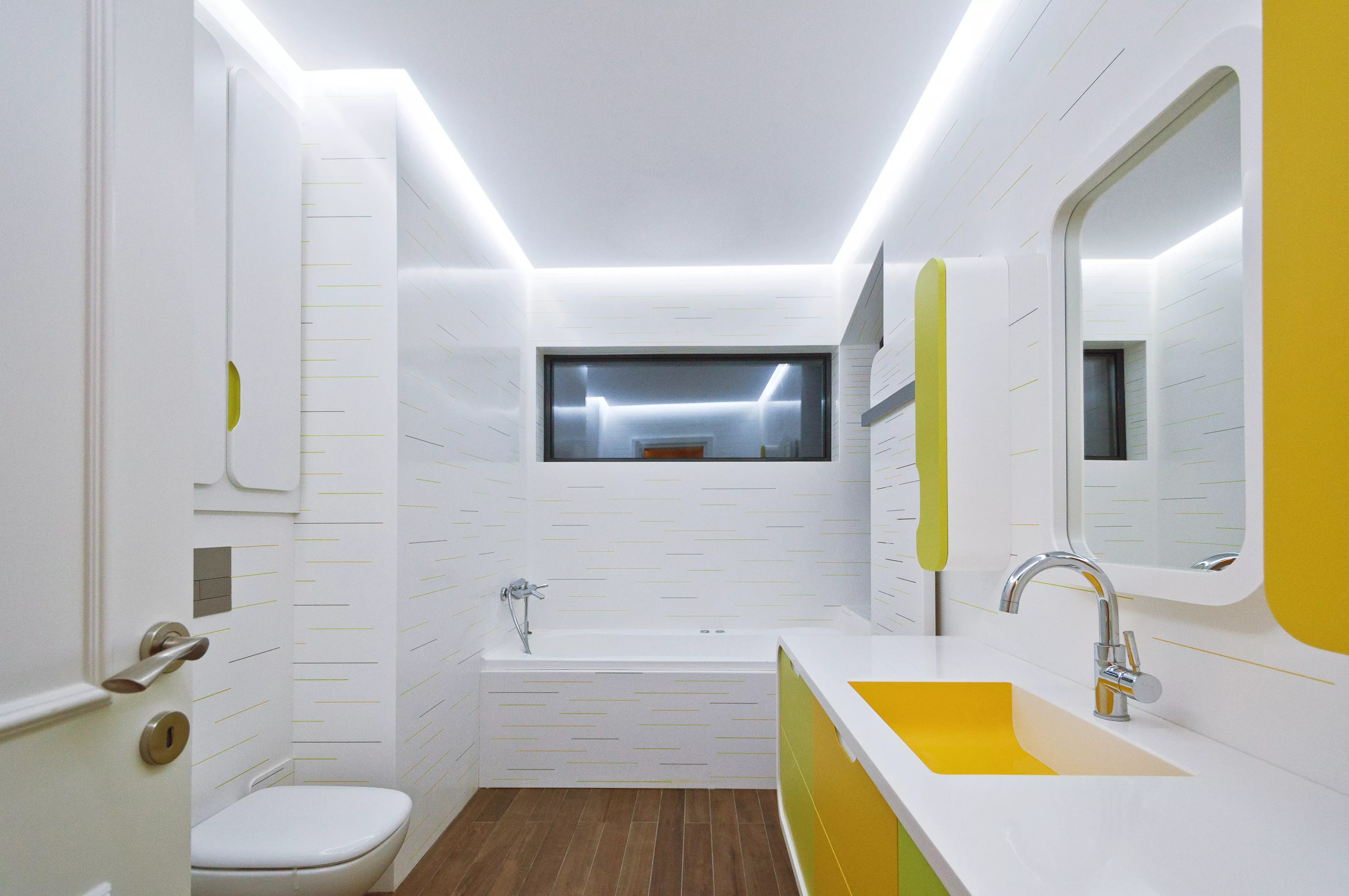  HIMACS brings a splash of colour to the bathroom