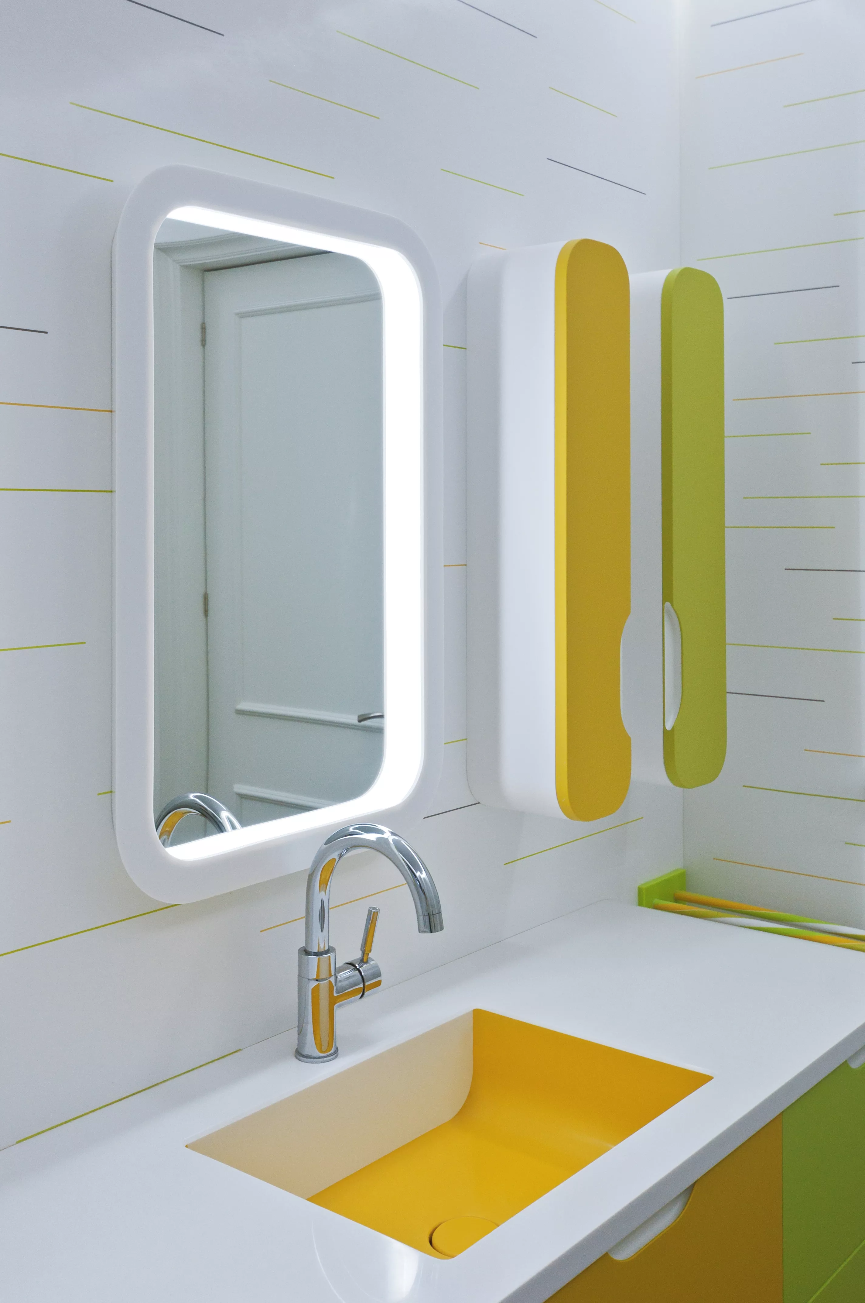  HIMACS brings a splash of colour to the bathroom