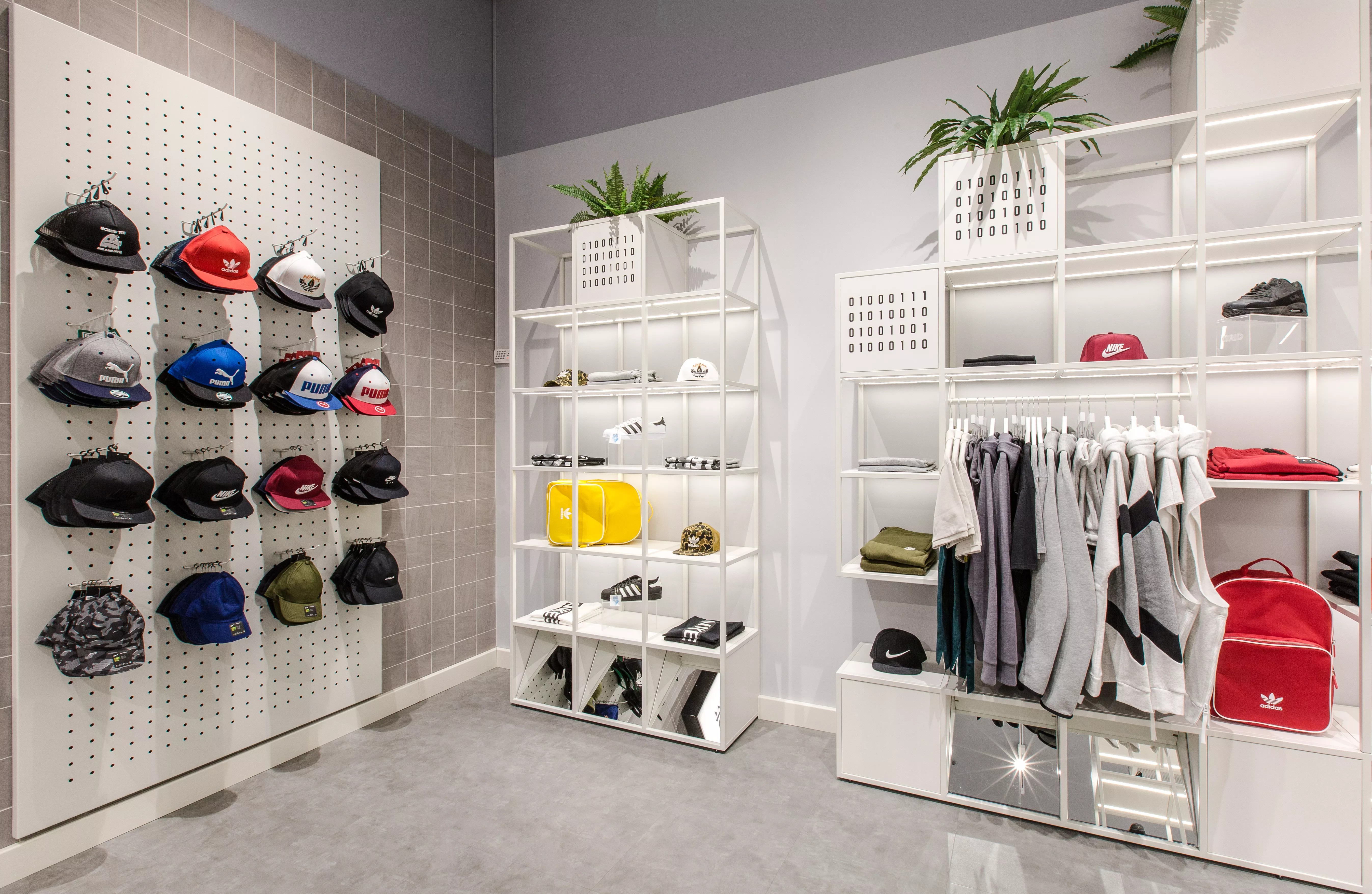 HIMACS Concrete creates a cool, urban look in  GRID store