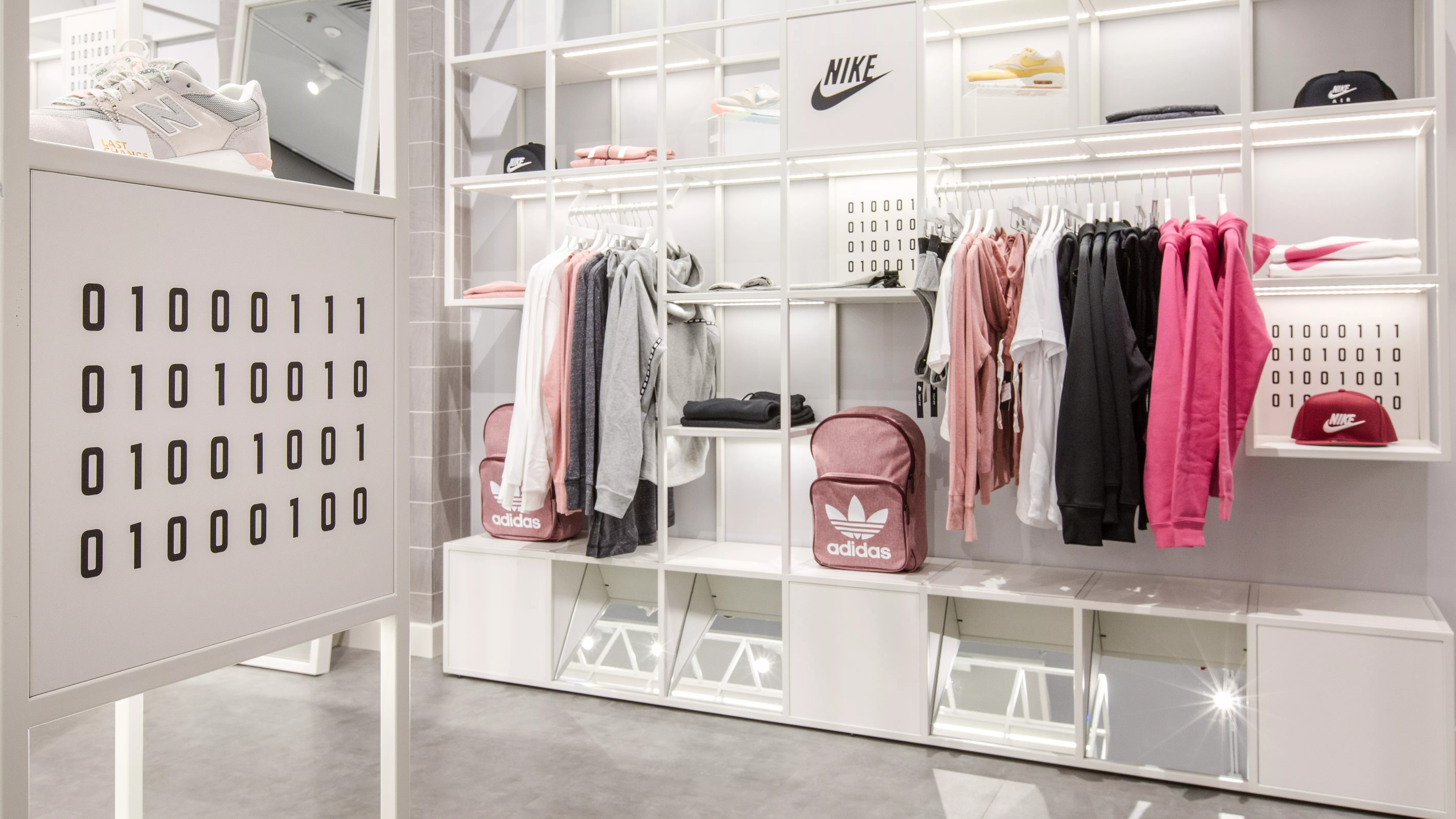 HIMACS Concrete creates a cool, urban look in  GRID store