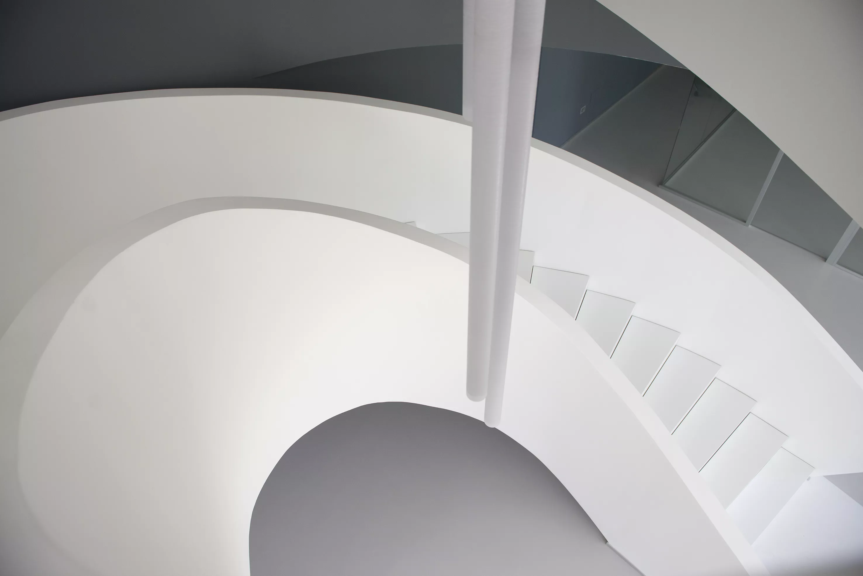 A sculptural staircase in HIMACS