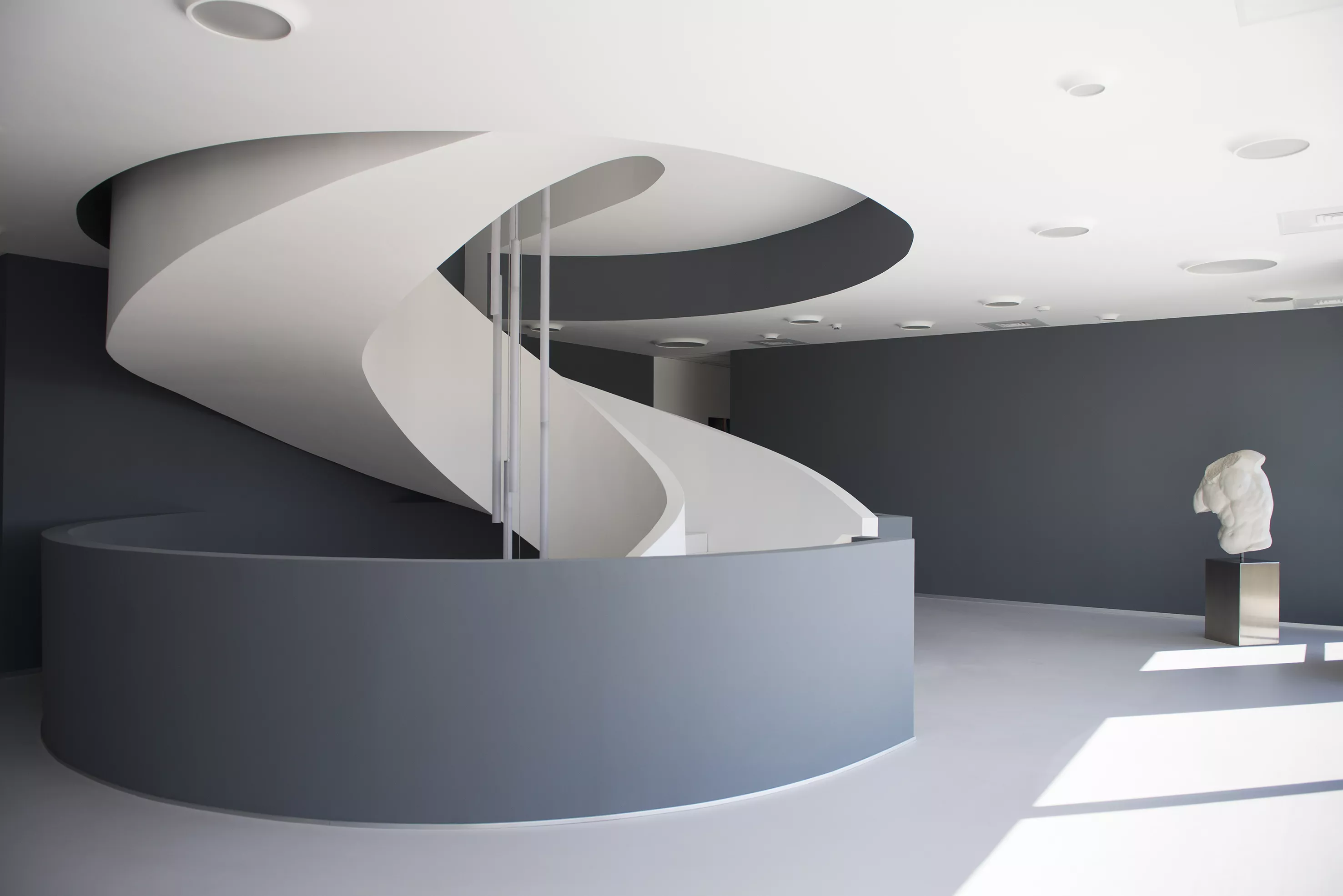 A sculptural staircase in HIMACS