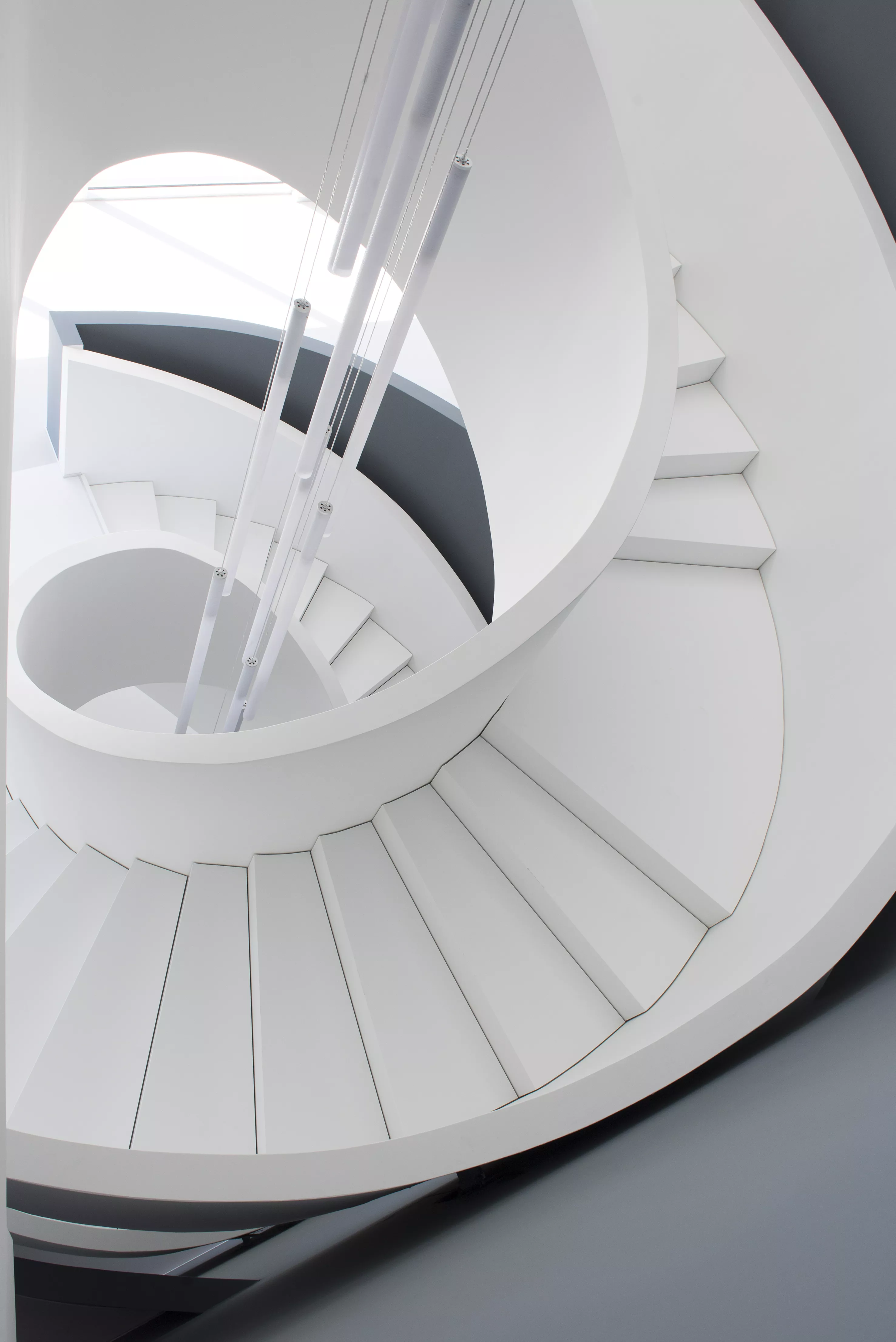 A sculptural staircase in HIMACS