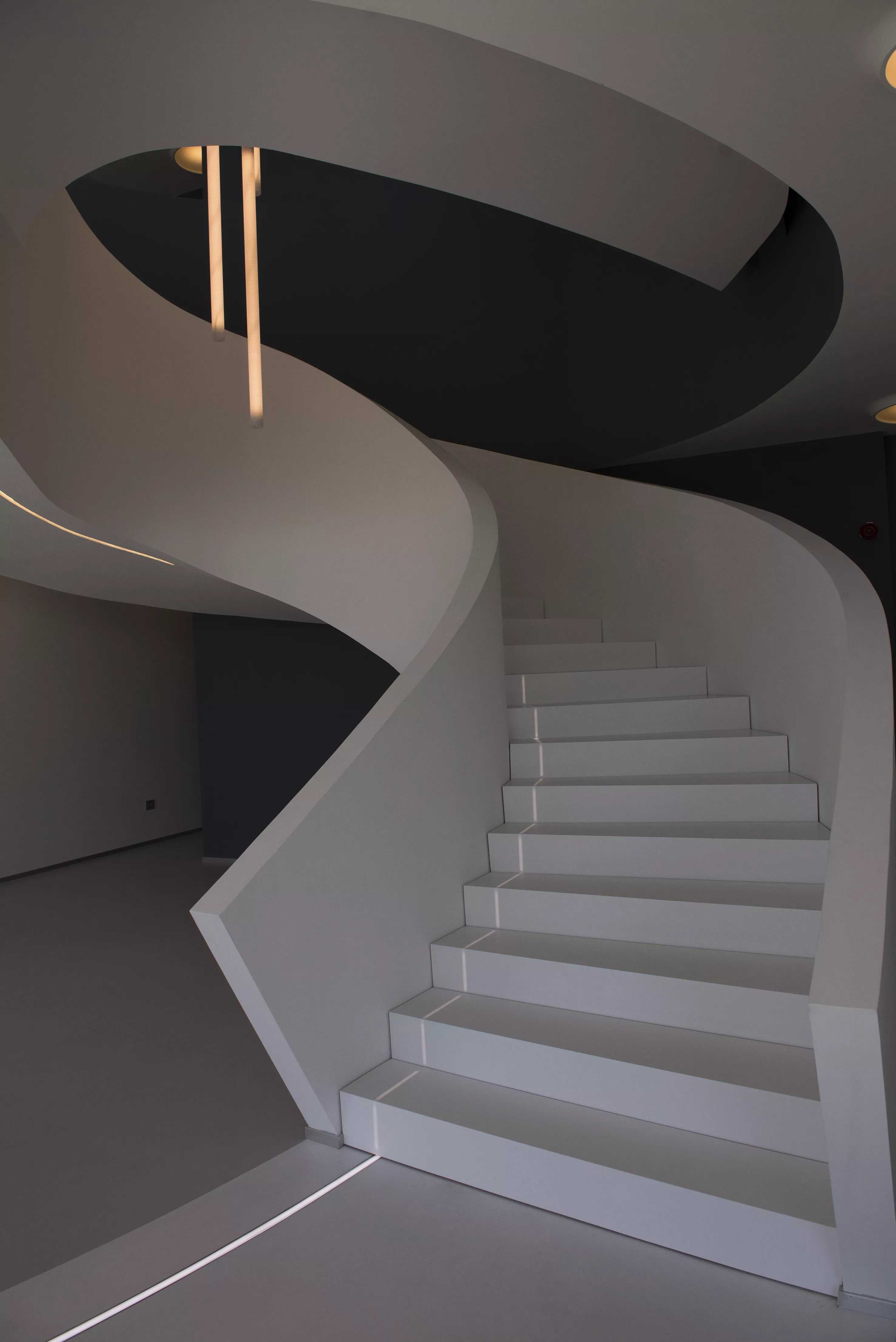 A sculptural staircase in HIMACS