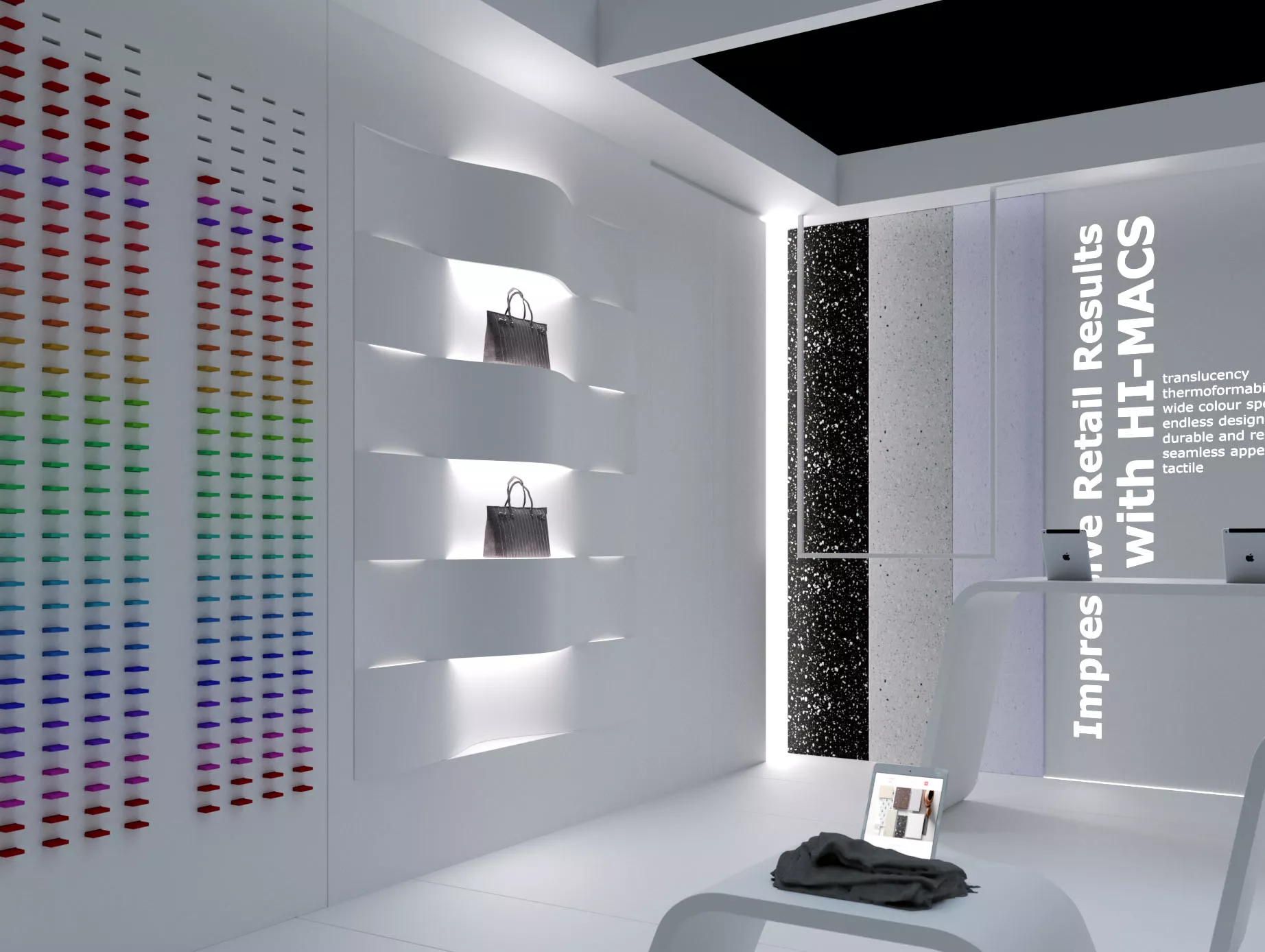 LX Hausys presents HIMACS limitless design possibilities at Retail Design Expo