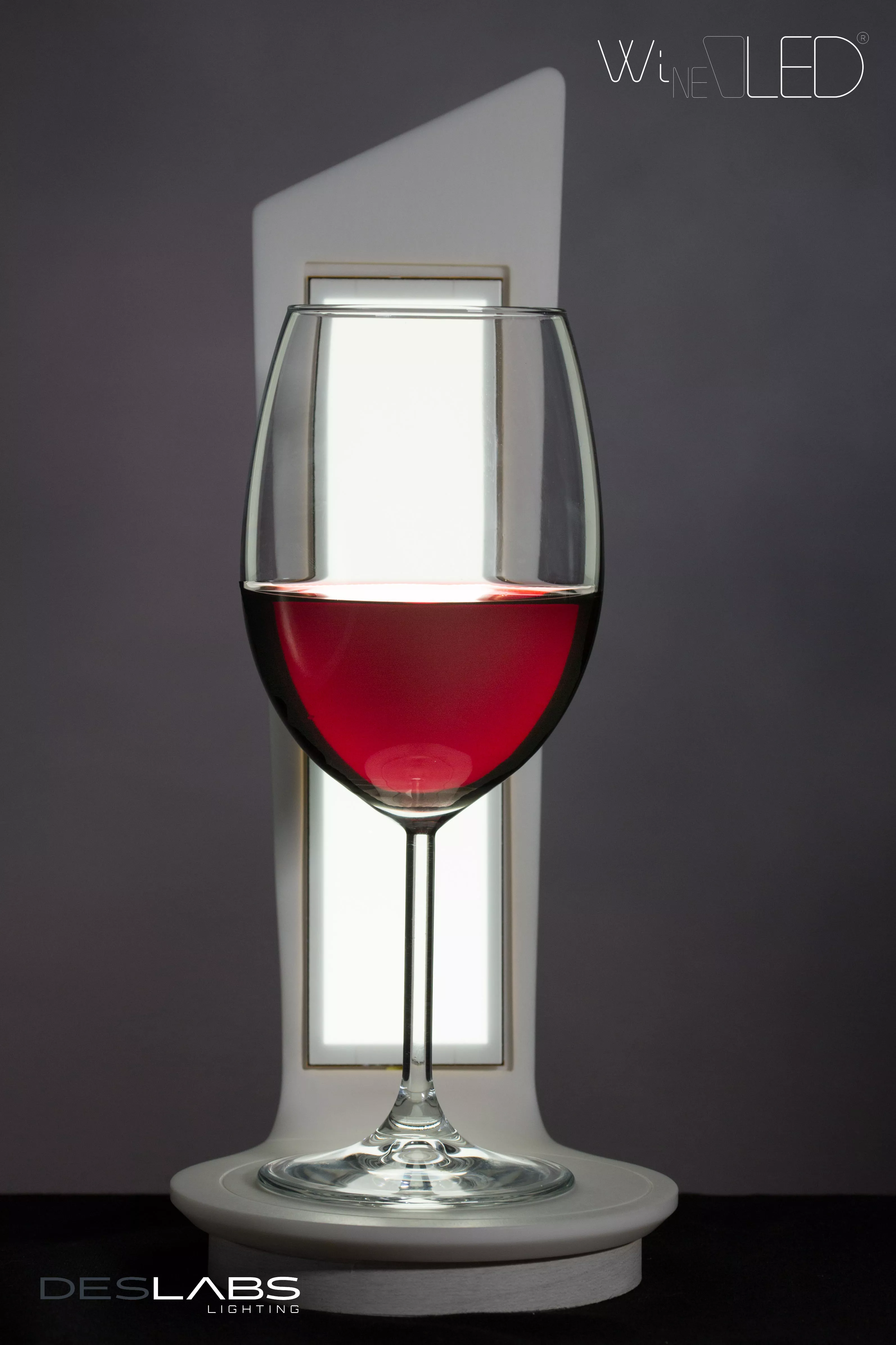 WineOLED: innovative wireless lamp in HIMACS for wine lovers