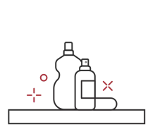 Opter pour des solutions de nettoyage appropriées à pH neutre et diluer la solution conformément aux instructions du fabricant.